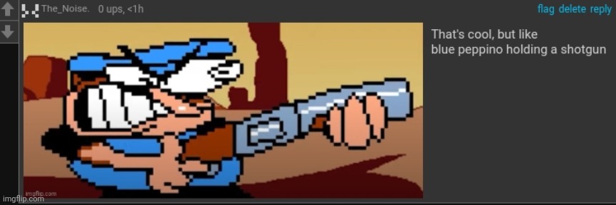 revised my tagline | image tagged in peppi no spha ghet | made w/ Imgflip meme maker