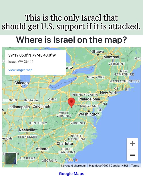 This is the only Israel that should get U.S. support if it is attacked. | made w/ Imgflip meme maker