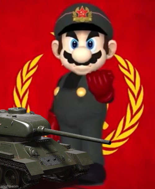 Soviet mario | image tagged in soviet mario | made w/ Imgflip meme maker