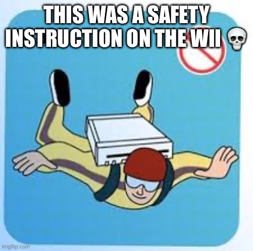 Nintendo what happened | THIS WAS A SAFETY INSTRUCTION ON THE WII 💀 | made w/ Imgflip meme maker