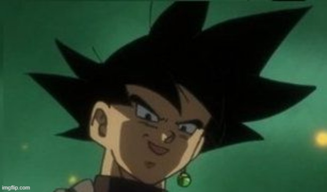 Black Goku get's sexy | image tagged in black goku get's sexy | made w/ Imgflip meme maker