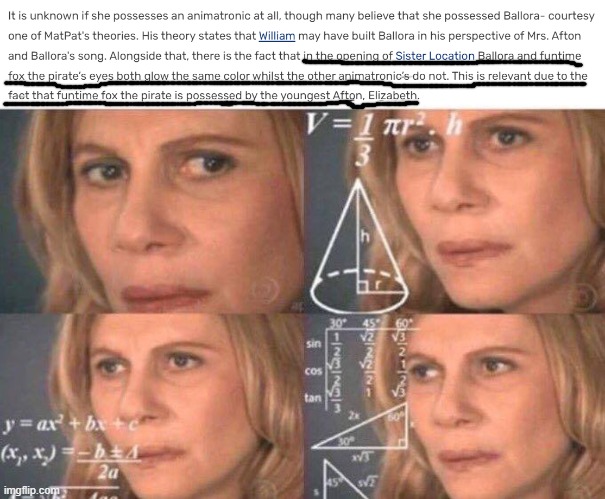 image tagged in math lady/confused lady | made w/ Imgflip meme maker