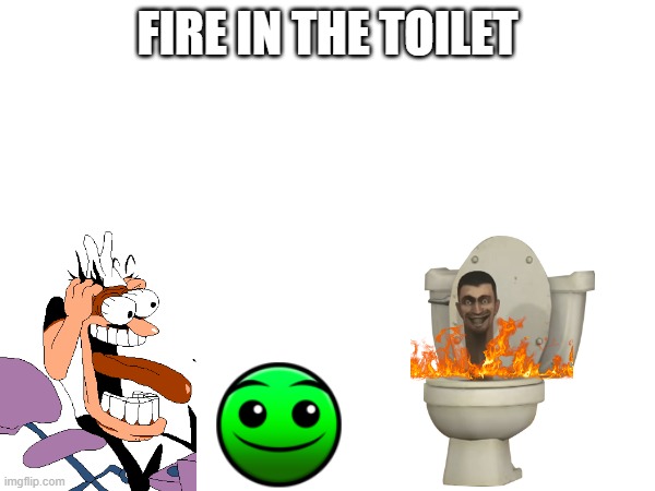 fire in the toilet | FIRE IN THE TOILET | image tagged in fire,in,the,toilet | made w/ Imgflip meme maker
