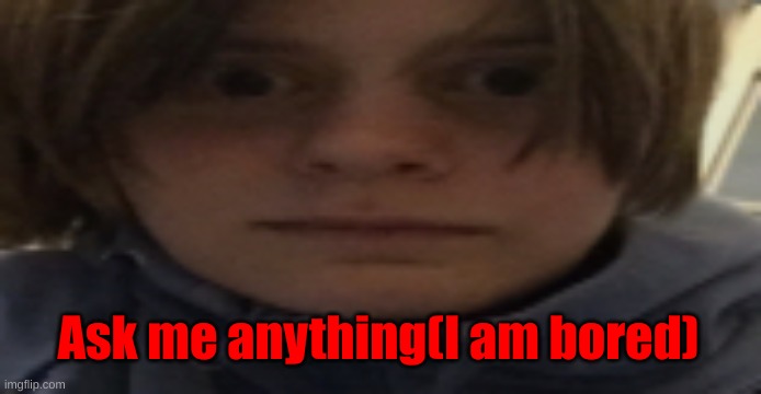 DarthSwede silly serious face | Ask me anything(I am bored) | image tagged in darthswede silly serious face | made w/ Imgflip meme maker