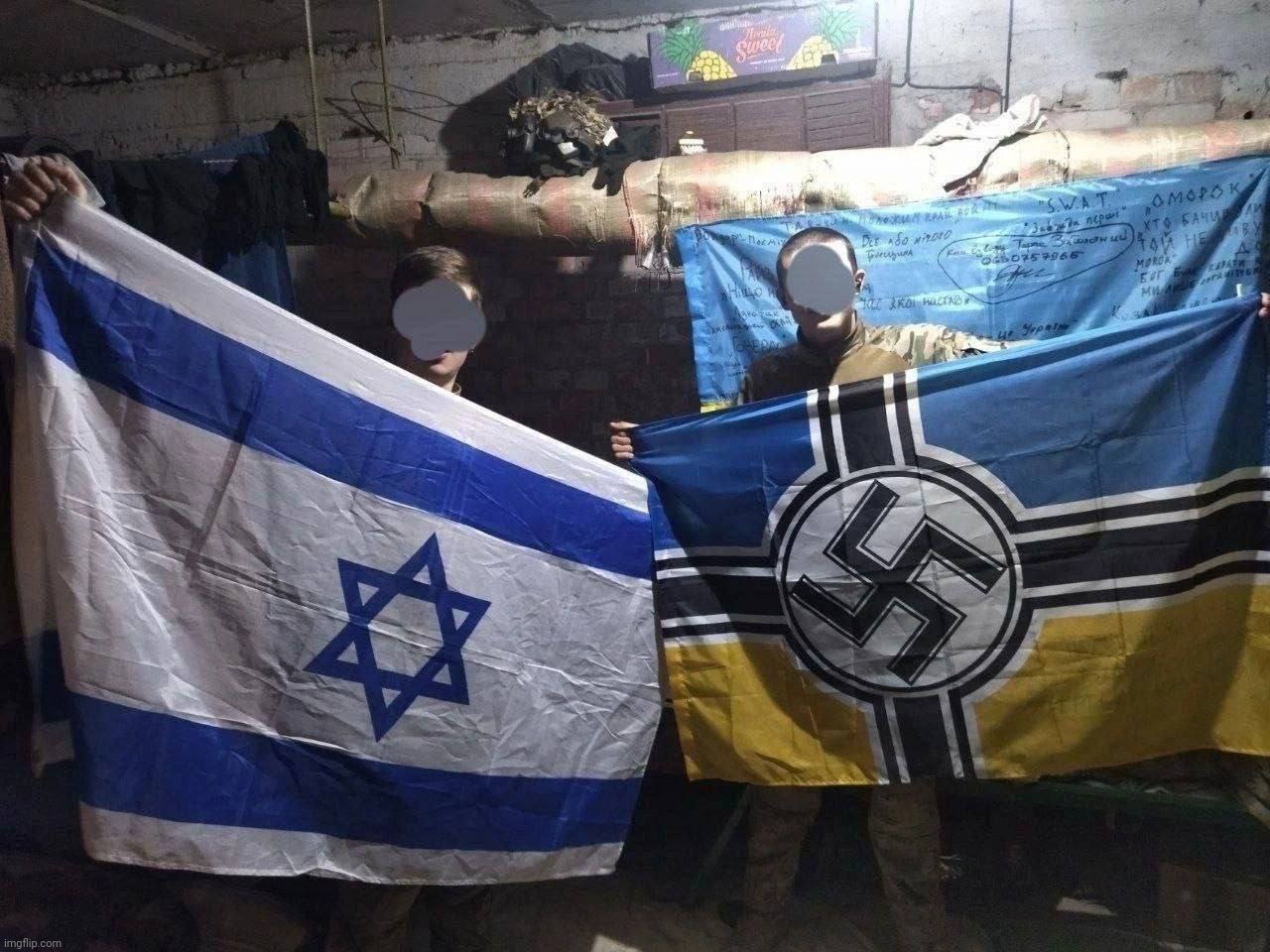 Jews and Nazis, Once BFF, Always BFF | image tagged in jews and nazis once bff always bff | made w/ Imgflip meme maker
