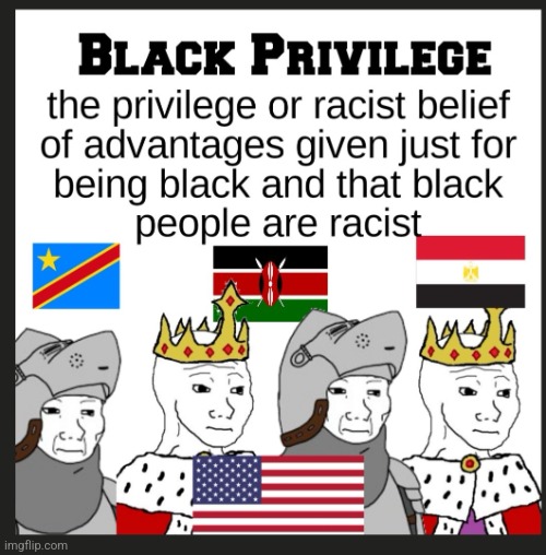 black privilege is racism | image tagged in black privilege is racism,black privilege meme | made w/ Imgflip meme maker