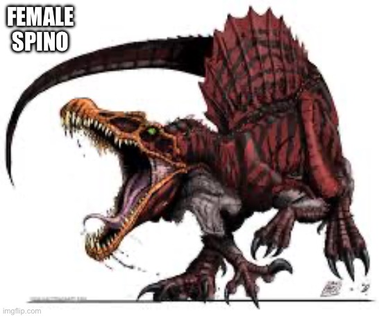 Communist Spinosaurus | FEMALE SPINO | image tagged in communist spinosaurus | made w/ Imgflip meme maker