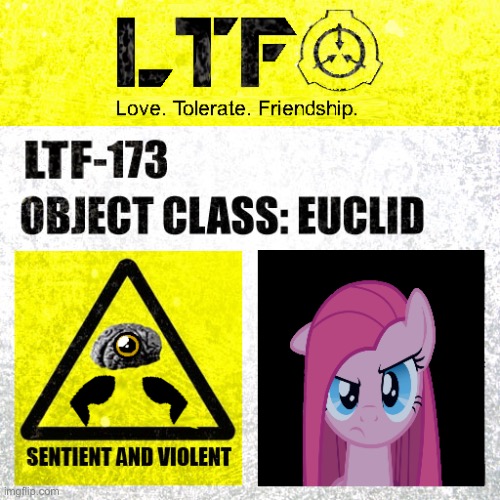 LTF-173 Label | image tagged in ltf-173 label | made w/ Imgflip meme maker