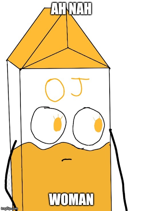 My first drawing of OJ :crying: | made w/ Imgflip meme maker