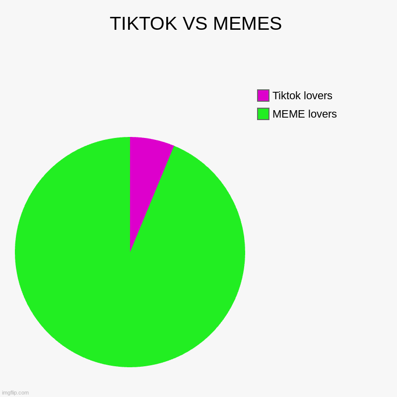aggree? | TIKTOK VS MEMES | MEME lovers, Tiktok lovers | image tagged in charts,pie charts | made w/ Imgflip chart maker