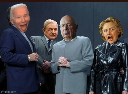 Klaus Schwab the Real Dr Evil and crew Blank Meme Template