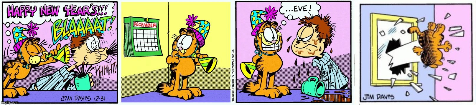 image tagged in garfield gets thrown out of a window | made w/ Imgflip meme maker