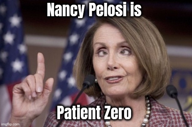Nancy pelosi | Nancy Pelosi is Patient Zero | image tagged in nancy pelosi | made w/ Imgflip meme maker