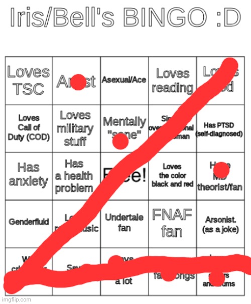 Iris Bingo | image tagged in iris bingo | made w/ Imgflip meme maker