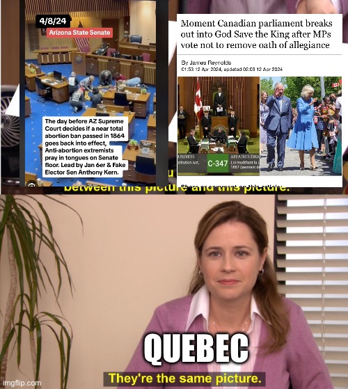 Difference between pictures | QUEBEC | image tagged in difference between pictures | made w/ Imgflip meme maker