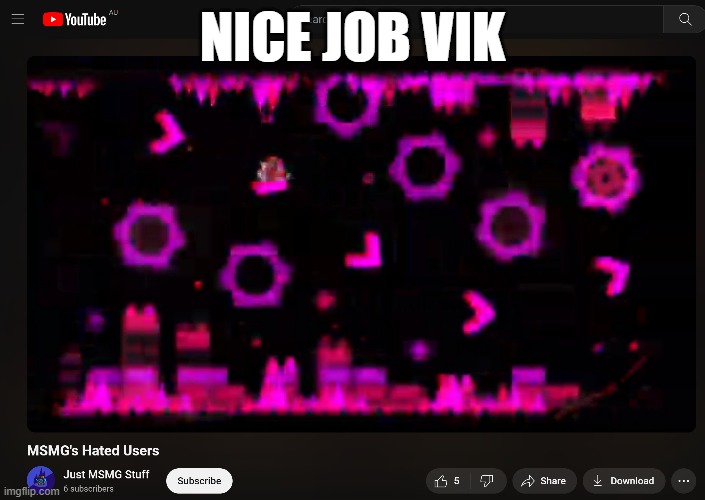 NICE JOB VIK | made w/ Imgflip meme maker