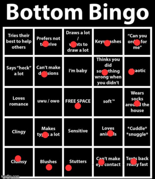 Double | image tagged in bottom bingo | made w/ Imgflip meme maker