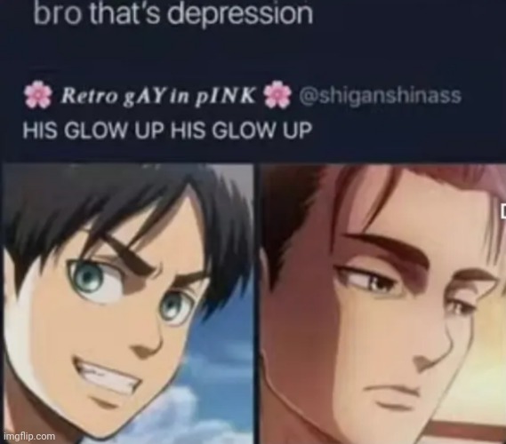 Glow up to Blow up | image tagged in front page plz,anime,memes | made w/ Imgflip meme maker