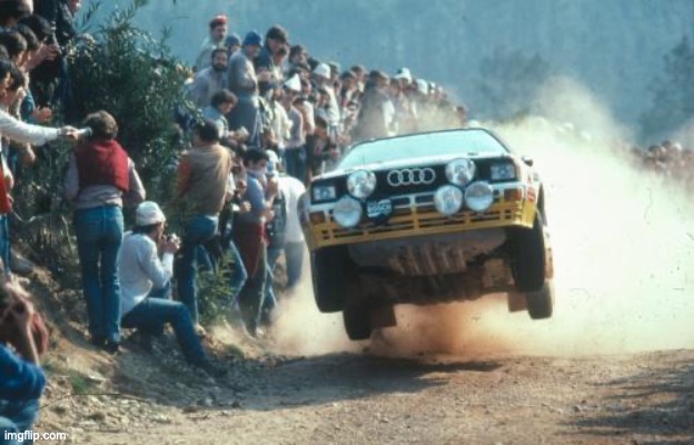 OwU in MSMG | image tagged in rally vs drag racing | made w/ Imgflip meme maker