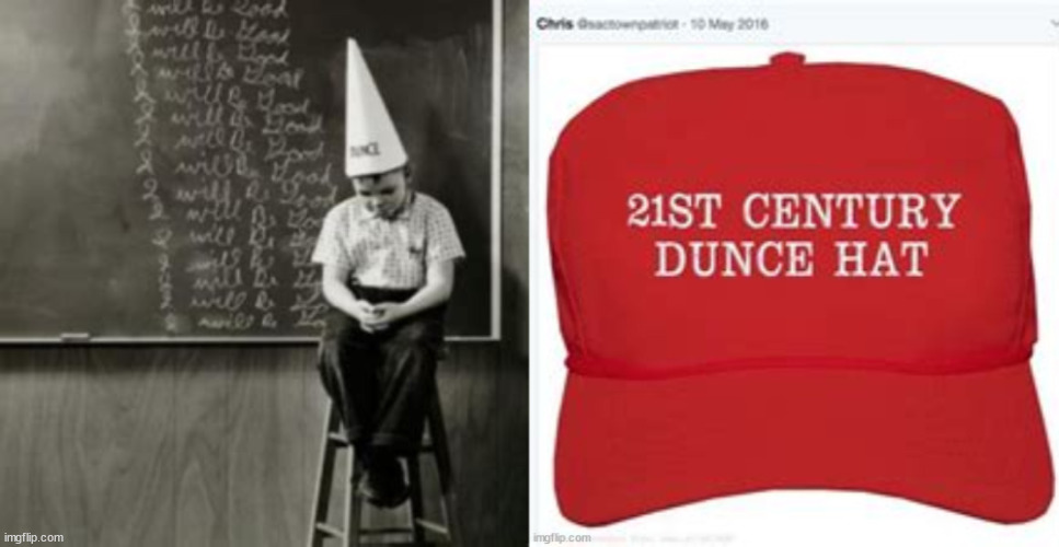 ReCapped | image tagged in retread,maga hat,rubes cubed,wear red if brain dead,fascist fashioned,dunald drumpf | made w/ Imgflip meme maker