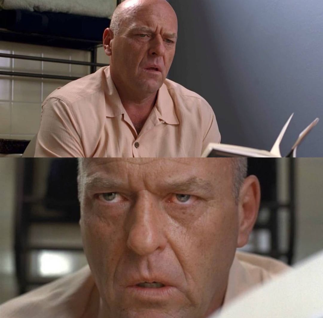 High Quality hank finds out Blank Meme Template