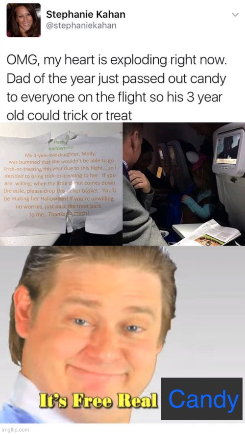 Candy | image tagged in it's free real estate | made w/ Imgflip meme maker