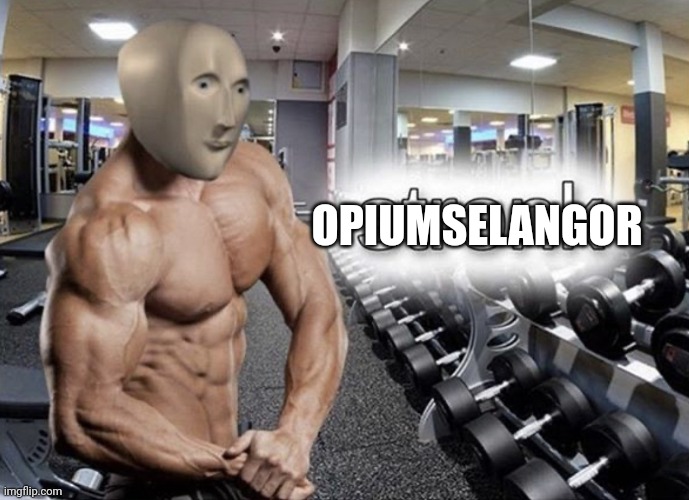 Meme man stronk | OPIUMSELANGOR | image tagged in meme man stronk | made w/ Imgflip meme maker