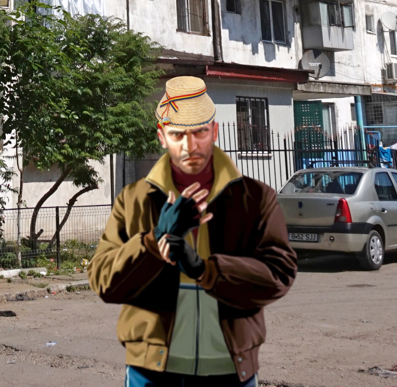 Romanian Niko belic Blank Meme Template