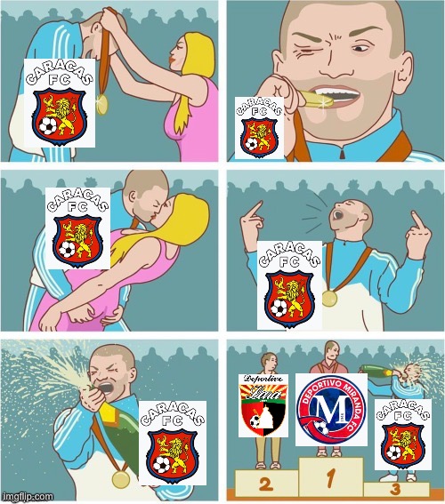 Caracas thought they won back to back AC1 FUTVE titles… | image tagged in bronze medal | made w/ Imgflip meme maker