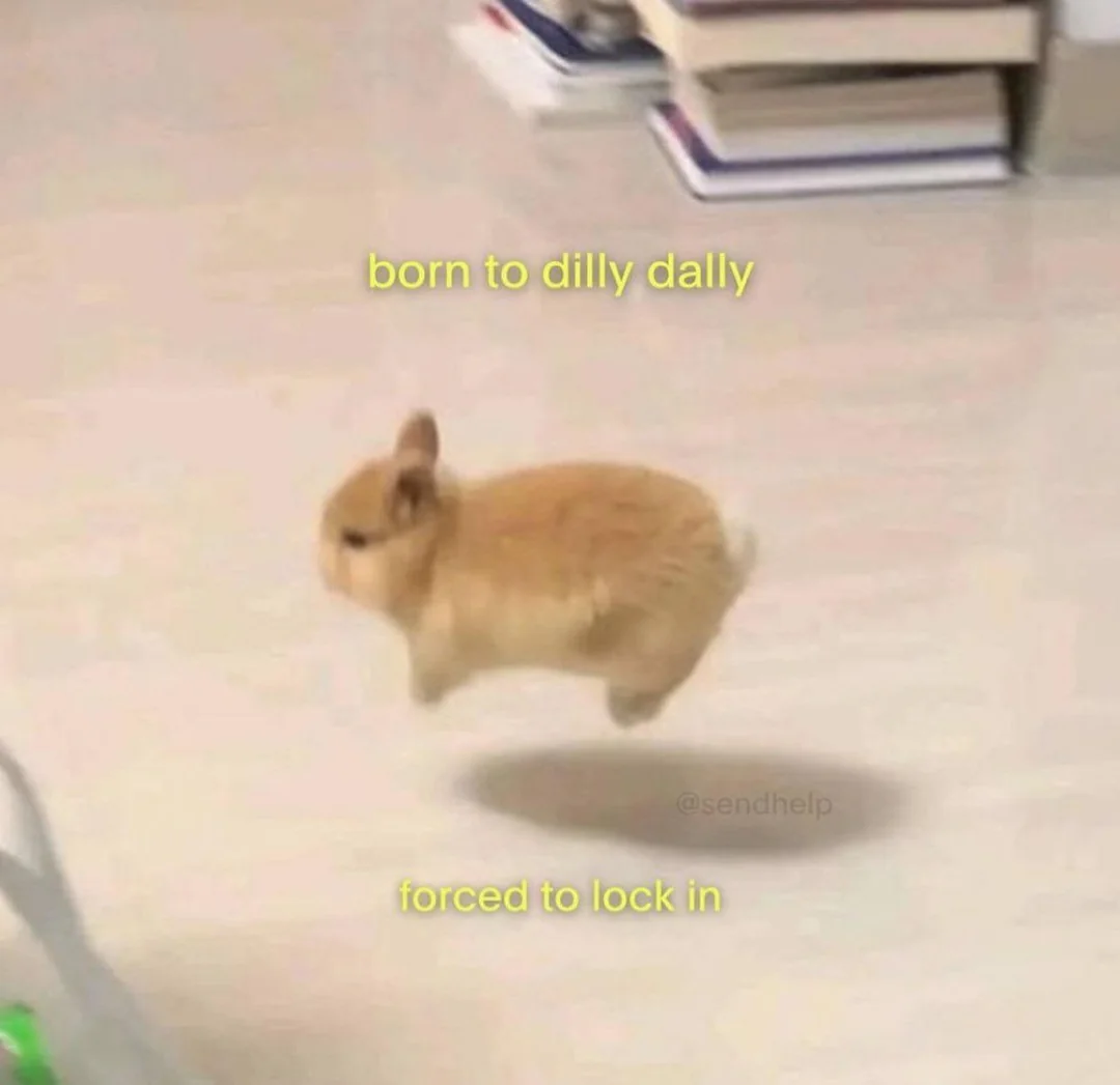 Born to dilly dally, forced to lock in Blank Meme Template