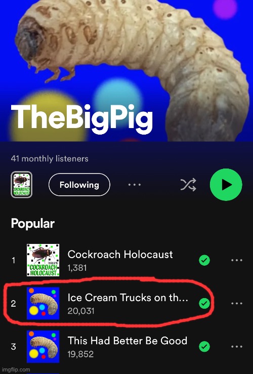 My first song to get 20,000 streams | made w/ Imgflip meme maker