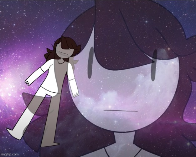 Galaxy Jaiden | image tagged in galaxy jaiden | made w/ Imgflip meme maker