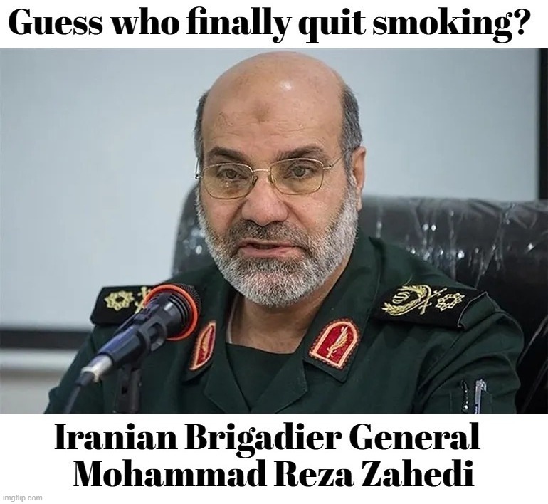 Guess who finally quit smoking? Achmed the Dead Terrorist. | image tagged in achmed the dead terrorist,iranian,brigadier general,i kill you,smoking hot | made w/ Imgflip meme maker