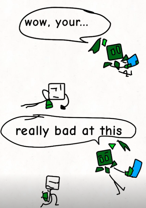 your really bad at this Blank Meme Template