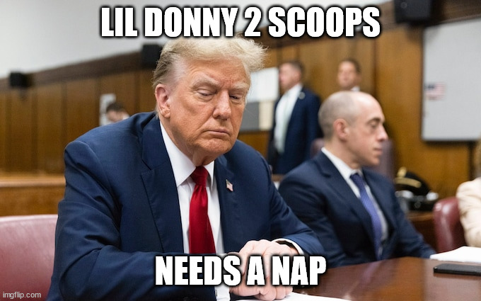 LIL DONNY 2 SCOOPS; NEEDS A NAP | made w/ Imgflip meme maker