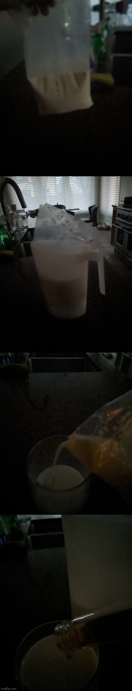 Step by step bagged milk experience (sorry for camera quality) | made w/ Imgflip meme maker