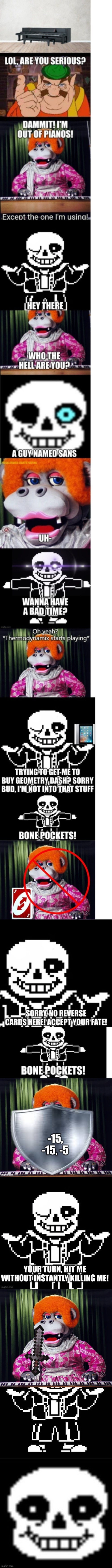 Decapitated (I don't want to continue this, just leave Dolli alone) | image tagged in dolli dimples,sans undertale,sans | made w/ Imgflip meme maker