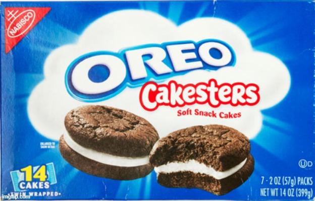 Oreo Cakesters | image tagged in oreo cakesters | made w/ Imgflip meme maker