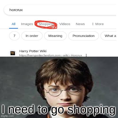 Book 7 would of been a lot quicker | I need to go shopping | image tagged in harry potter,online shopping | made w/ Imgflip meme maker