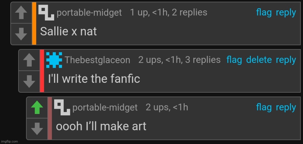 Sallie x nat, let's make it canon | made w/ Imgflip meme maker