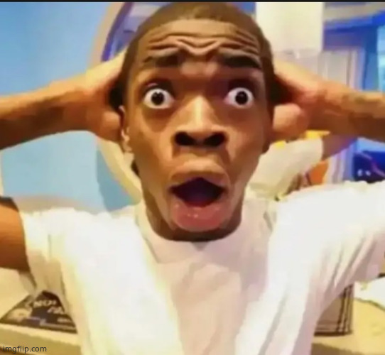 Surprised Black Guy | image tagged in surprised black guy | made w/ Imgflip meme maker