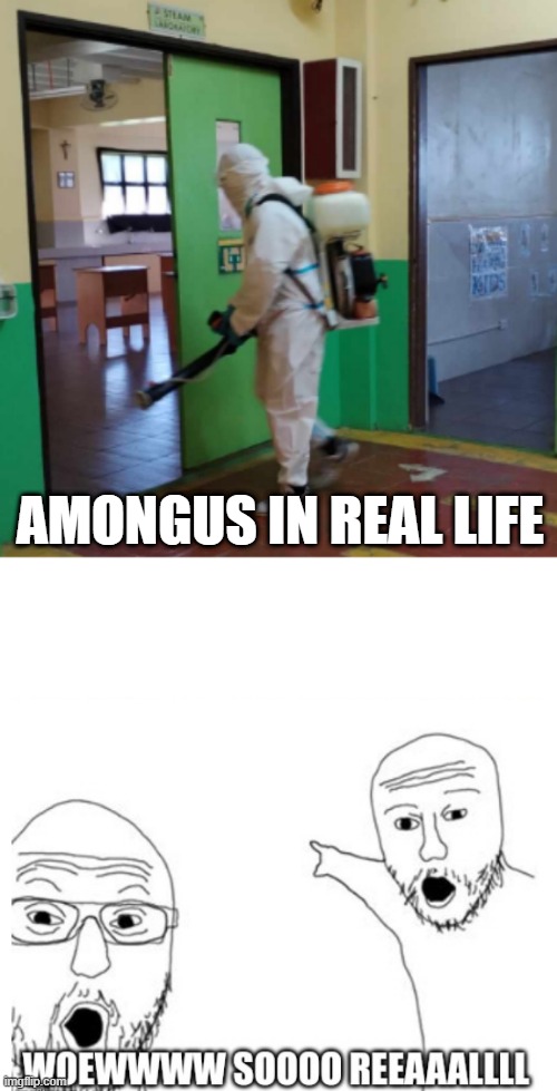Woewwww So reall | AMONGUS IN REAL LIFE | image tagged in among us,sus,video games,funny memes | made w/ Imgflip meme maker