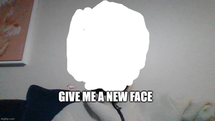 High Quality give me a new face Blank Meme Template