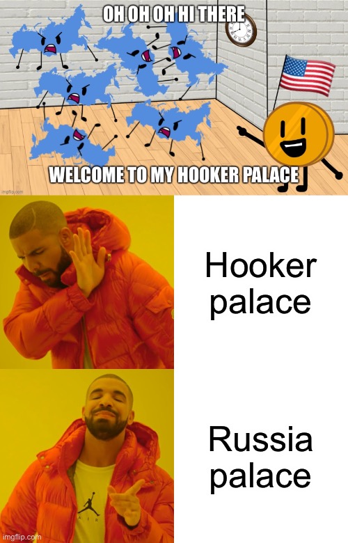 Hooker palace; Russia palace | image tagged in memes,drake hotline bling | made w/ Imgflip meme maker