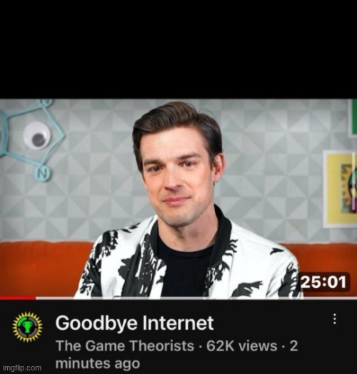 Goodbye MatPat | image tagged in goodbye matpat | made w/ Imgflip meme maker