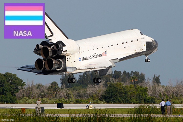 lol | image tagged in space shuttle landing | made w/ Imgflip meme maker