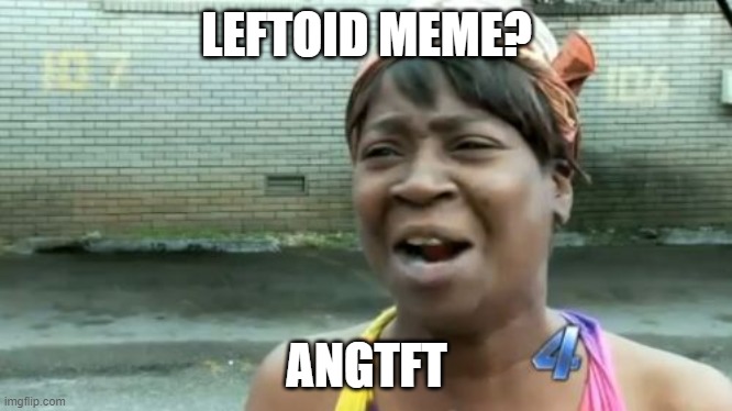 LEFTOID MEME? ANGTFT | image tagged in memes,ain't nobody got time for that | made w/ Imgflip meme maker