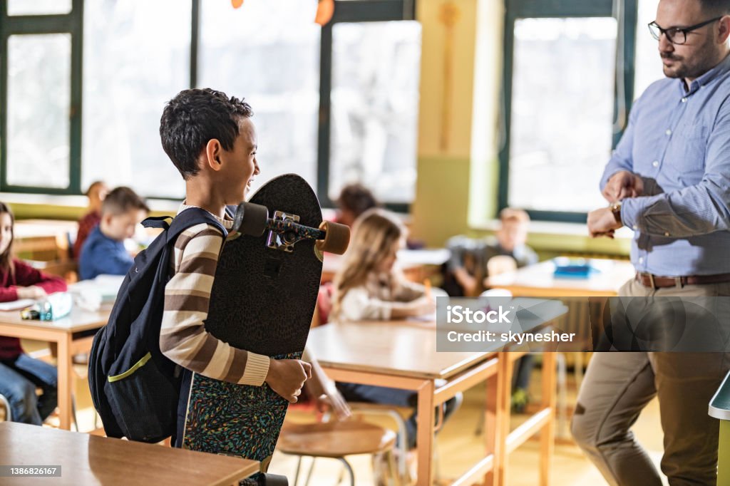 High Quality Student late for class Blank Meme Template