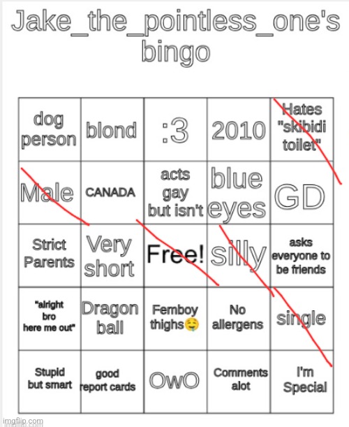 Jake_the_pointless_one's bingo | image tagged in jake_the_pointless_one's bingo | made w/ Imgflip meme maker