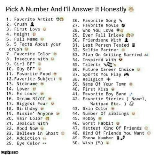 Pick a number | image tagged in pick a number | made w/ Imgflip meme maker